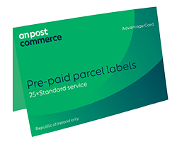 Standard pre-paid parcel labels