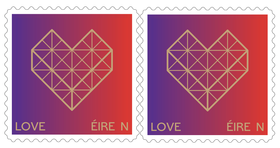 Love - Pair of National Stamps - 2