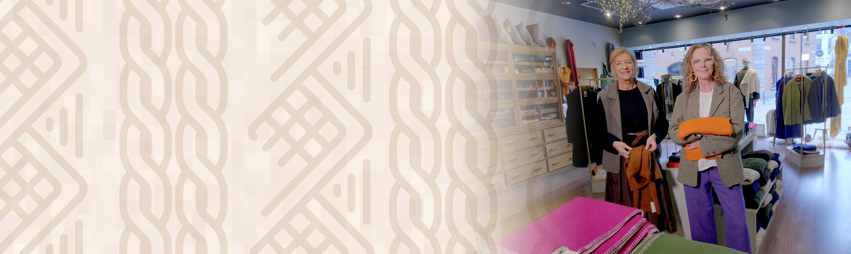Two women smiling 