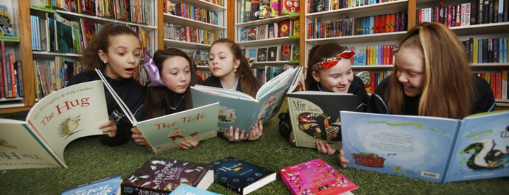Children reading together