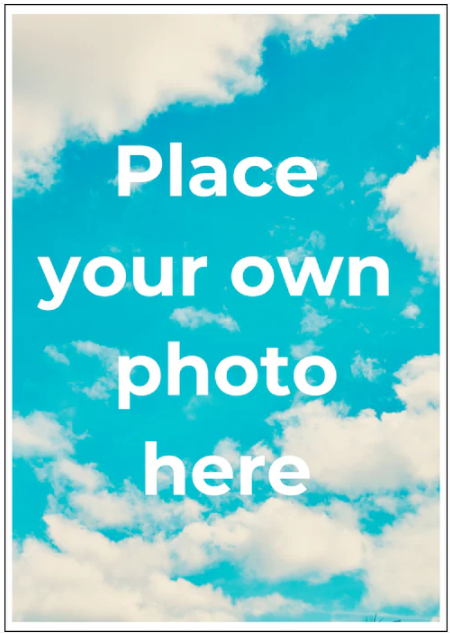 Personalised Portrait-Oriented Postcard