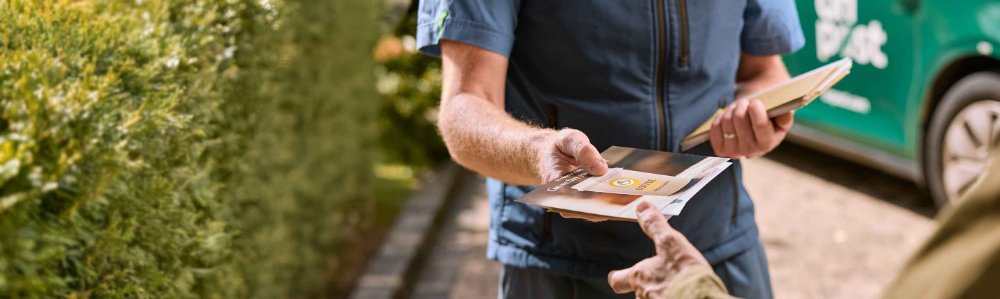 Database‑driven Direct Mail by An Post, showing personalised items prepared using customer data to deliver targeted, effective campaigns.