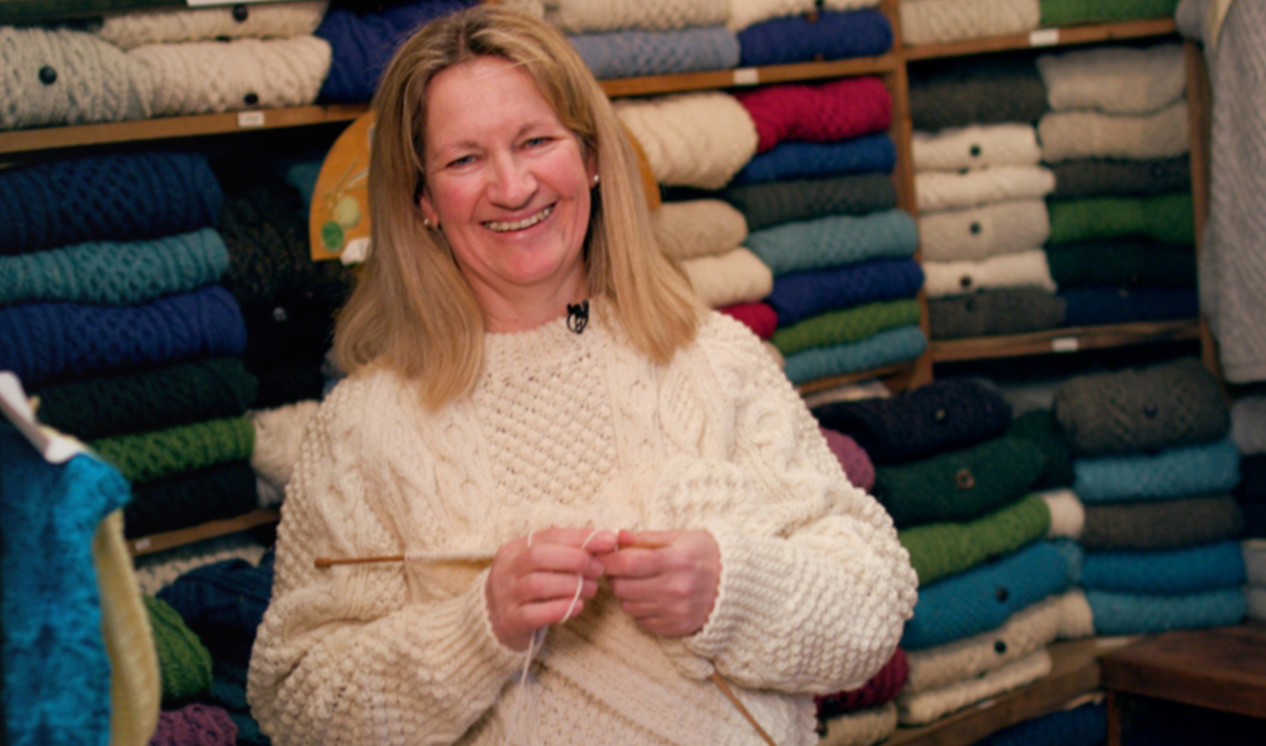Women knitting