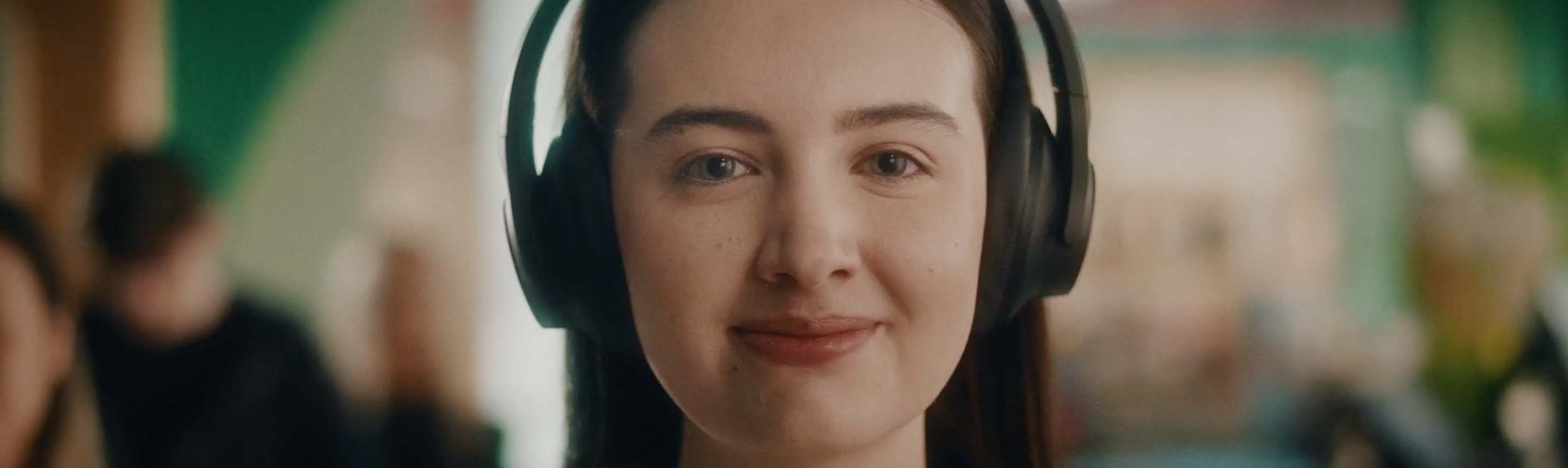 Close up of young girl smiling.
