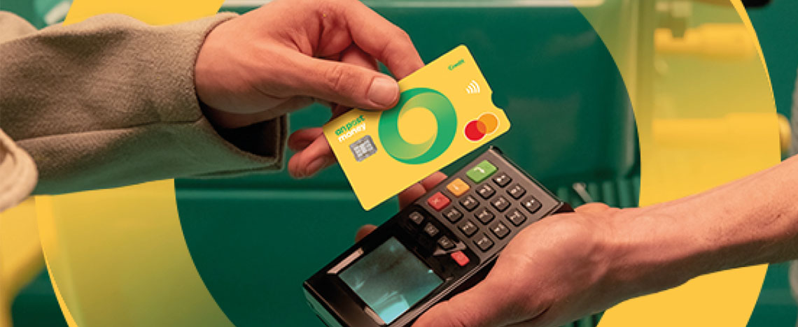 Woman holding An Post Classic Credit Card