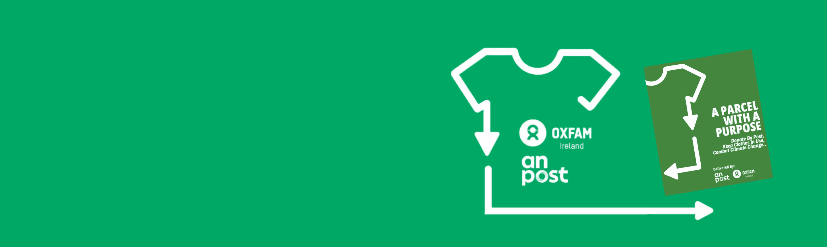 Send your pre-loved clothes, books and accessories directly to Oxfam with An Post, from the comfort of your own home. Order your bag online, pack up your items, and book your donation. You can drop it off at your local post office, or we can collect from your door.