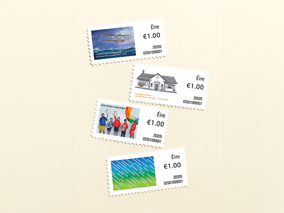 Stamps On A Roll - Collectors Strip of 4 €1.00 stamps - Phase IV - 1