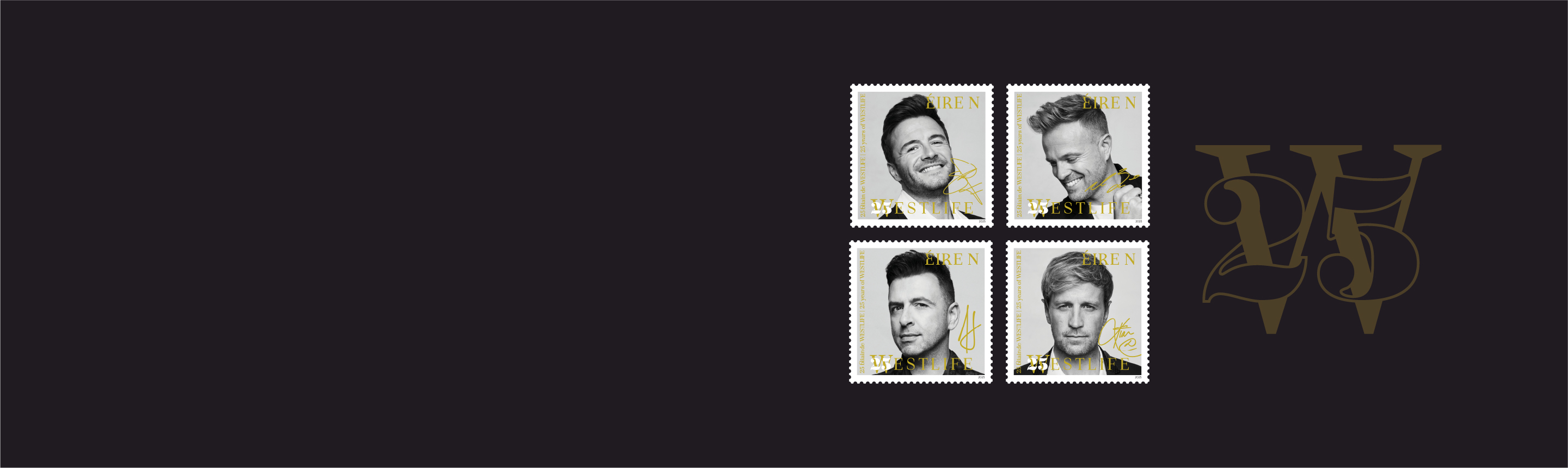 Westlife anniversary stamps