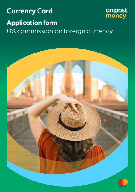 An Post Money Currency Card Application Form