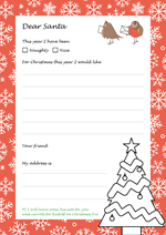 Santa letter template 2