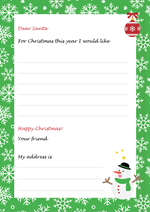Santa letter template 4
