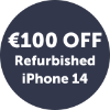 €100 off refurbished iPhone 14
