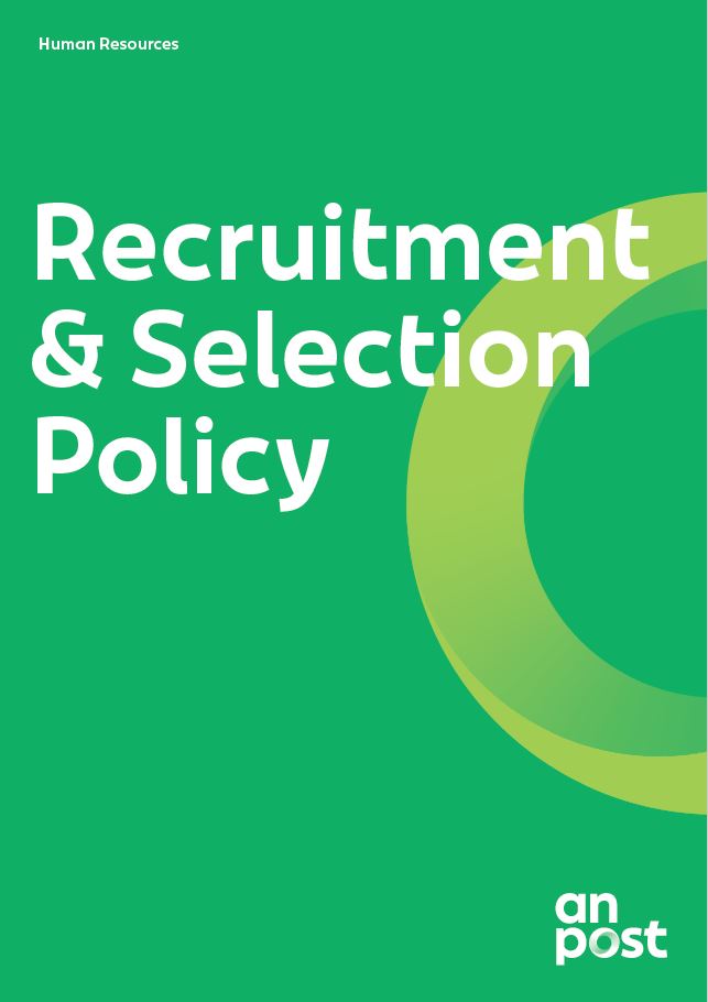 Recruitment & Selection Policy Cover