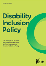An Post Disability Inclusion Policy Cover