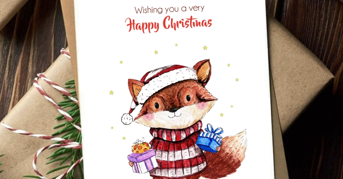 Image of a Christmas card
